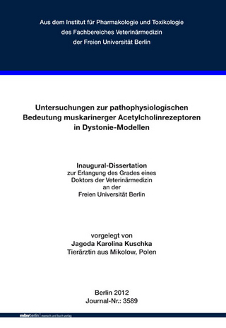 Untersuchungen zur pathophysiologischen Bedeutung muskarinerger Acetylcholinrezeptoren in Dystonie-Modellen