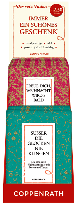 Thekenaufsteller: Der rote Faden No. 65: Freue dich, Weihnacht wird's bald / No. 66: S&uuml;&szlig;er die Glocken nie klingen