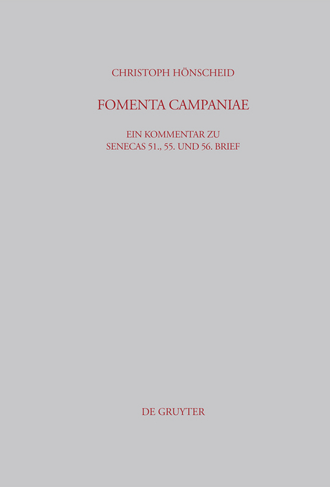 FOMENTA CAMPANIAE - Christoph H&ouml;nscheid