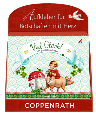 Thekenaufsteller: Stickerbuch Viel Glück!