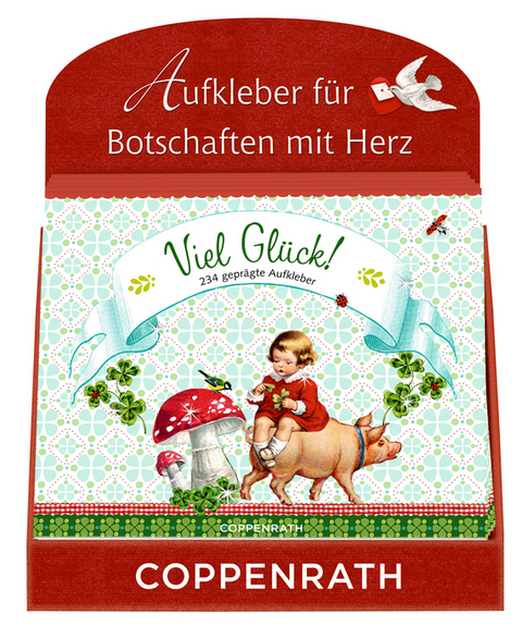 Thekenaufsteller: Stickerbuch Viel Gl&uuml;ck!