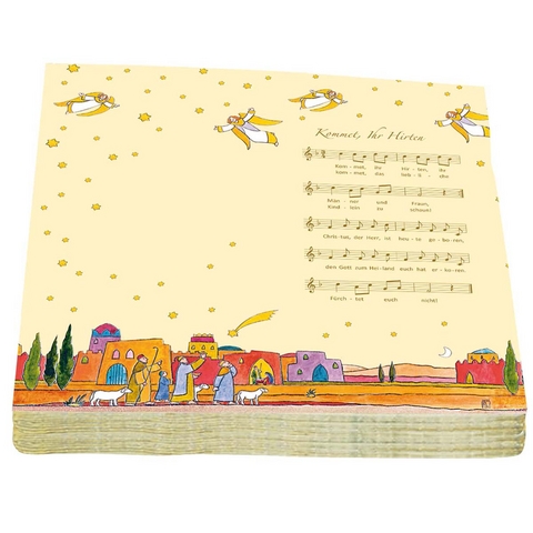Weihnachtsservietten &raquo;Kommet, ihr Hirten&laquo;