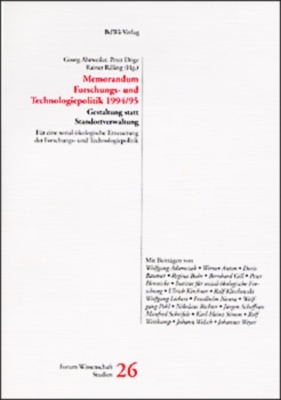Memorandum Forschungs- und Technologiepolitik 1994/95 - 