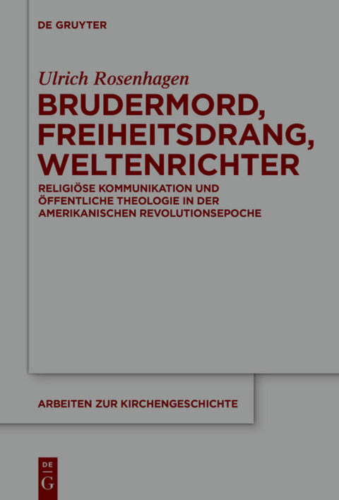 Brudermord, Freiheitsdrang, Weltenrichter - Ulrich Rosenhagen