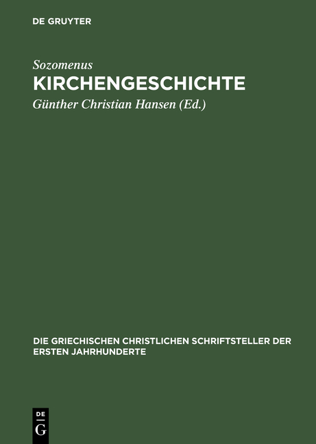 Kirchengeschichte -  Sozomenus