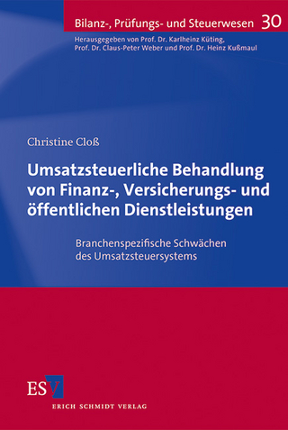 Umsatzsteuerliche Behandlung von Finanz-, Versicherungs- und öffentlichen Dienstleistungen
