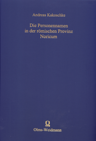 Die Personennamen in der römischen Provinz Noricum