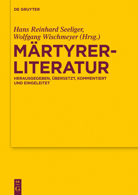 M&auml;rtyrerliteratur - 
