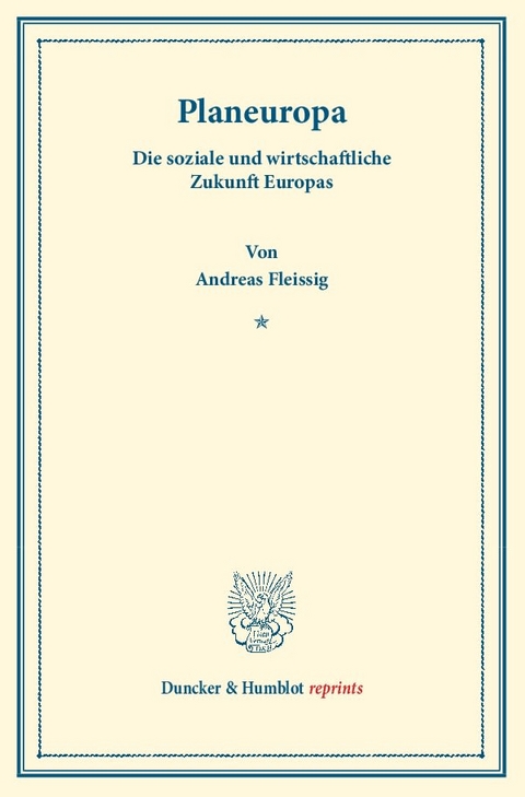 Planeuropa. - Andreas Fleissig