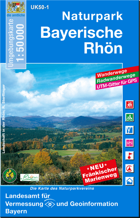 UK50-1 Naturpark Bayerische Rh&ouml;n - Breitband und Vermessung Landesamt f&uuml;r Digitalisierung  Bayern