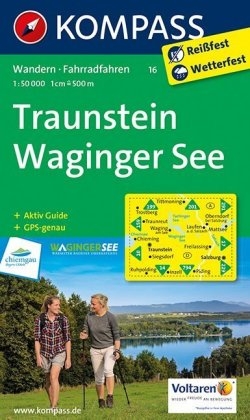 KOMPASS Wanderkarte Traunstein - Waginger See