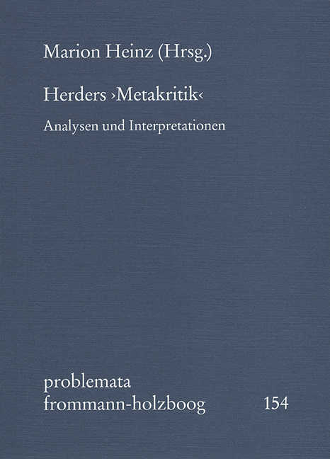 Herders &rsaquo;Metakritik&lsaquo; - 