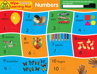 School Zone Wipe Clean Learning Mats: Numbers