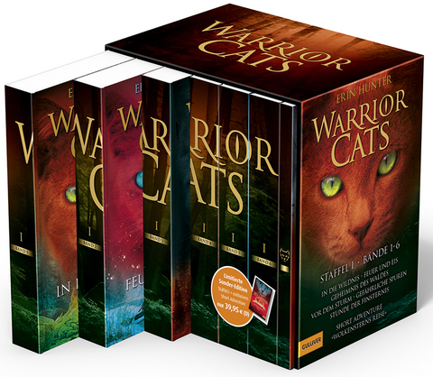 Warrior Cats. Staffel I, Band 1-6 plus exklusives Short Adventure &raquo;Wolkensterns Reise&laquo;