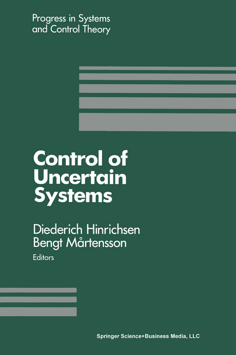 Control of Uncertain Systems -  Hinrichsen,  Mertenson