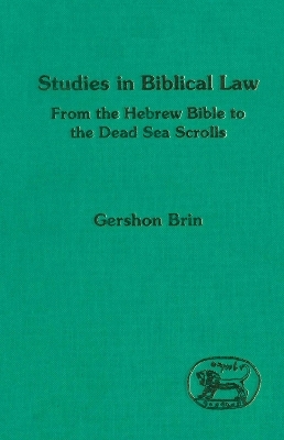 Studies in Biblical Law - Gershon Brin