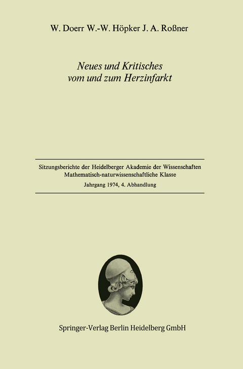 Neues und Kritisches vom und zum Herzinfarkt - W. Doerr, W.-W. H&ouml;pker, J.A. Ro&szlig;ner