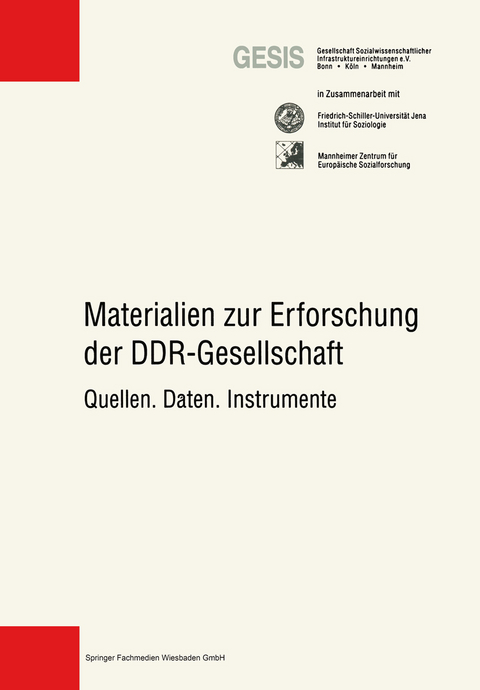 Materialien zur Erforschung der DDR-Gesellschaft - 