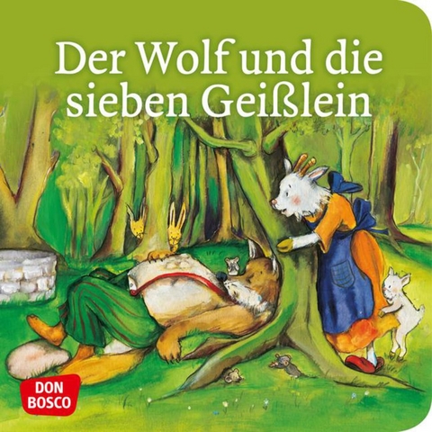 Der Wolf und die sieben Gei&szlig;lein. Mini-Bilderbuch. - Br&uuml;der Grimm