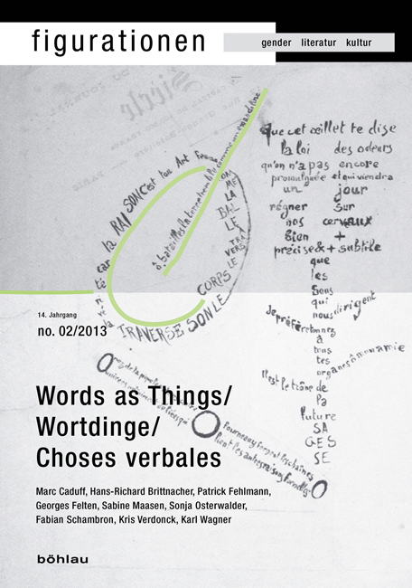 Word-Things/Wortdinge/Choses verbales - 