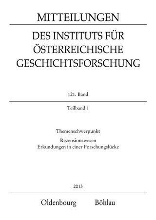 MIÖG 121. Band, Teilband 1 (2013)