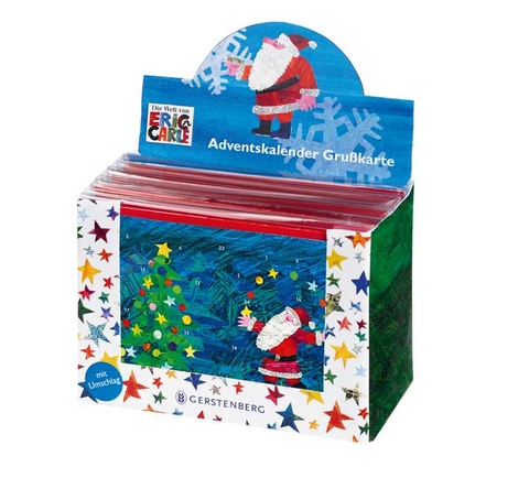 VE Die kleine Raupe Nimmersatt Adventskalender-Grußkarte 20 Ex. - Eric Carle