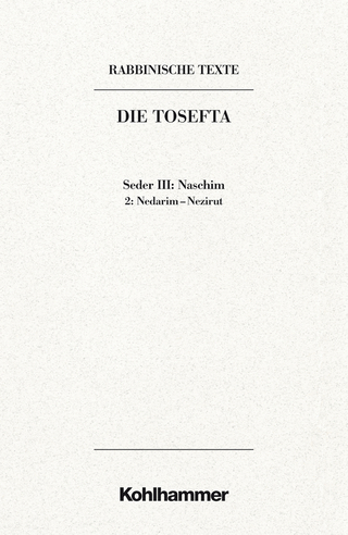 Rabbinische Texte, Erste Reihe: Die Tosefta. Band III: Seder Naschim