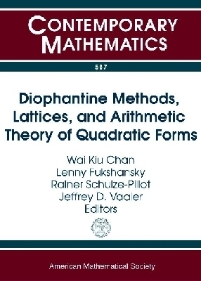 Diophantine Methods, Lattices and Arithmetic Theory of Quadratic Forms - 