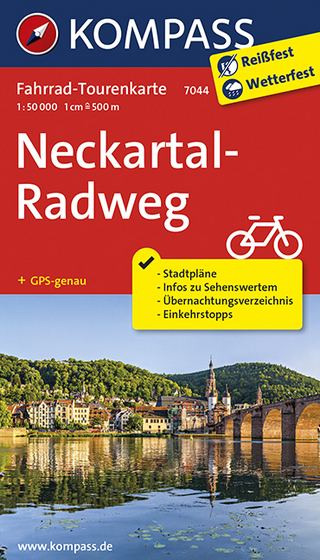 Fahrrad-Tourenkarte Neckartal-Radweg
