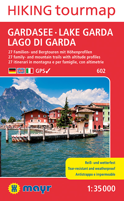 Gardasee - Lake Garda - Lago di Garda Hiking tourmap - 