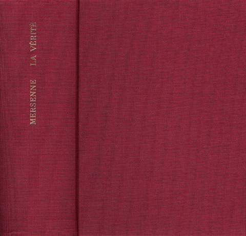 La v&eacute;rit&eacute; des sciences - Marin Mersenne