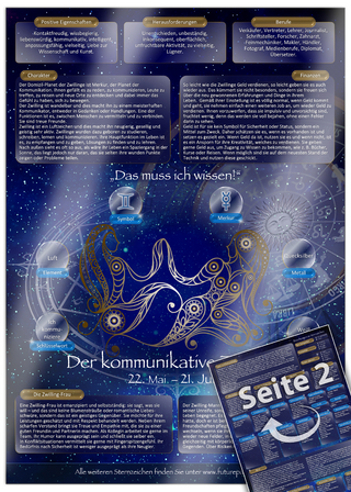 Sternzeichen Geschenk [Zwillinge]