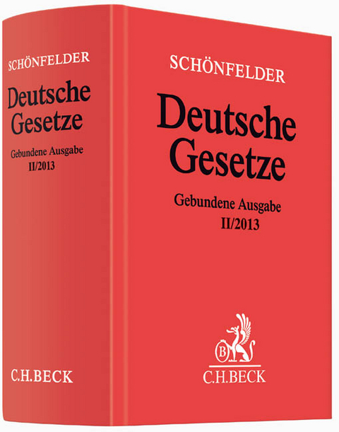 Deutsche Gesetze Gebundene Ausgabe II/2013 - 