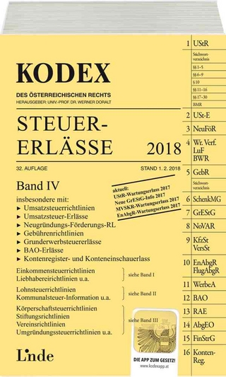 KODEX Steuer-Erlässe 2018, Band IV