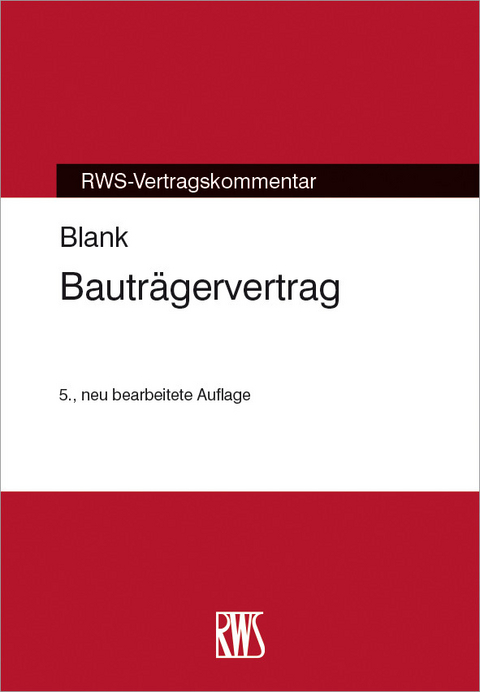 Bautr&auml;gervertrag -  Manfred Blank