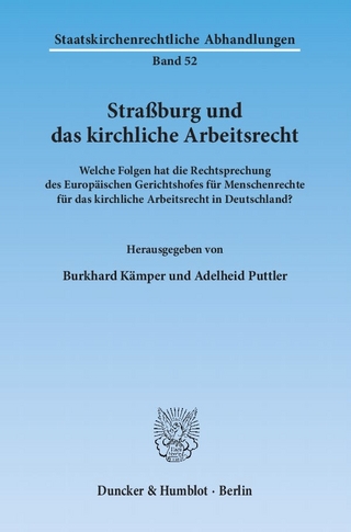 Straßburg und das kirchliche Arbeitsrecht.