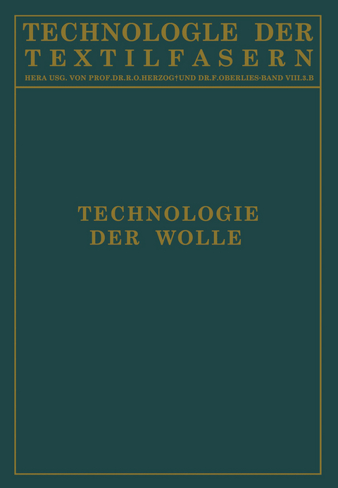 Technologie der Wolle - H. Glafey, D. Kr&uuml;ger, G. Ulrich