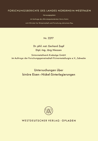 Untersuchungen über binäre Eisen-Nickel-Sinterlegierungen