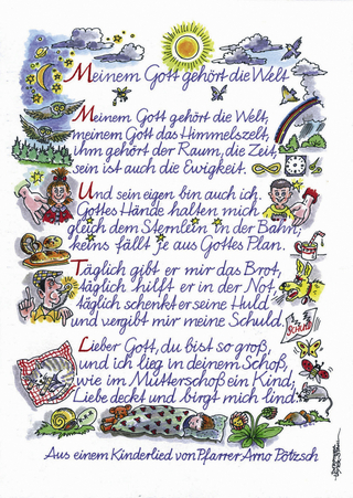 Liedkarte: Meinem Gott gehört die Welt