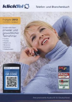klickTel Telefon- und Branchenbuch Fr&uuml;hjahr 2013, 2 CD-ROMs