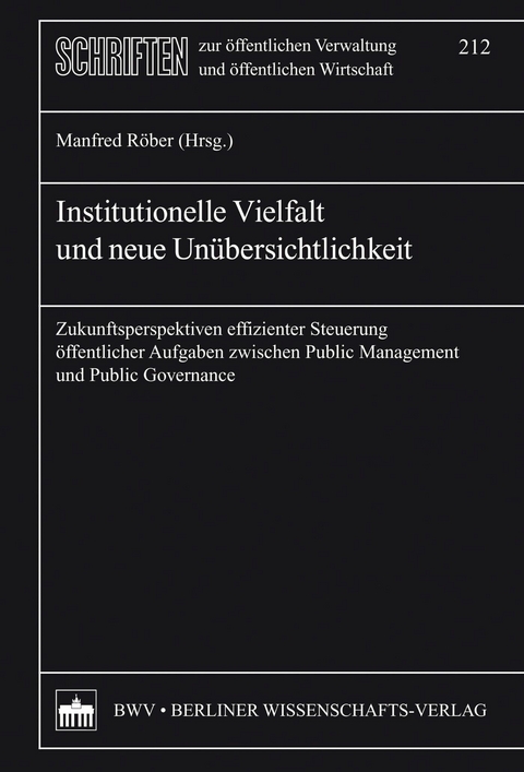 Institutionelle Vielfalt und neue &Uuml;bersichtlichkeit - Manfred R&ouml;ber