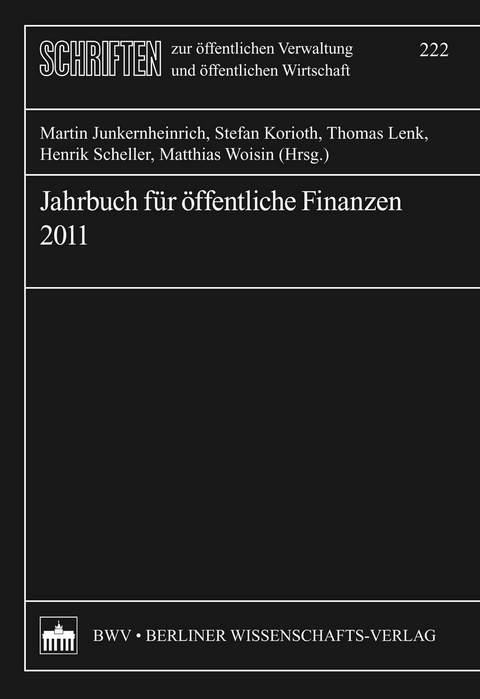 Jahrbuch f&uuml;r &ouml;ffentliche Finanzen (2011) - 