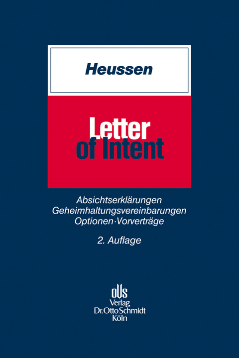 Letter of Intent -  Benno Heussen