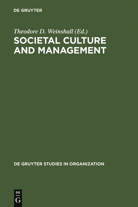 Societal Culture and Management - 