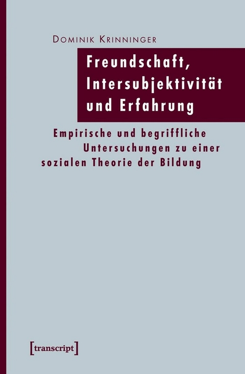 Freundschaft, Intersubjektivit&auml;t und Erfahrung - Dominik Krinninger