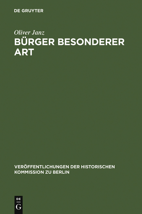 B&uuml;rger besonderer Art - Oliver Janz
