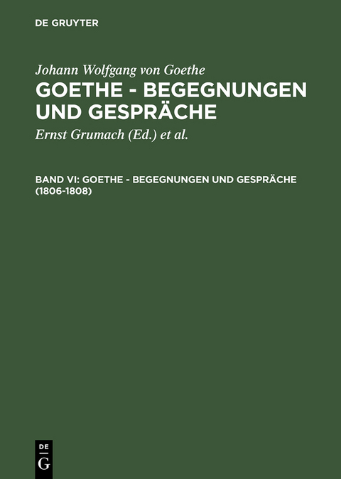1806-1808 - Johann Wolfgang von Goethe