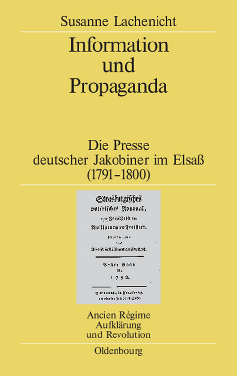 Information und Propaganda - Susanne Lachenicht