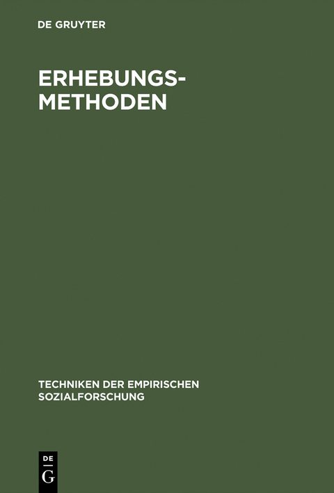 Erhebungsmethoden - 