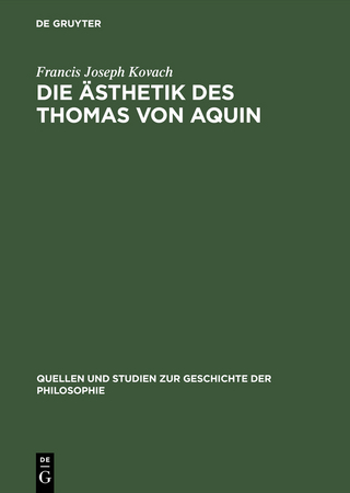 Die Ästhetik des Thomas von Aquin